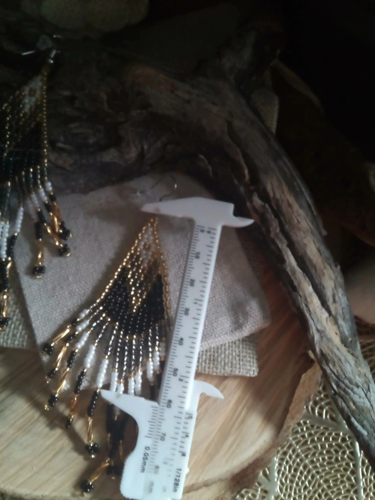 Brincos boêmios com contas – photo 2